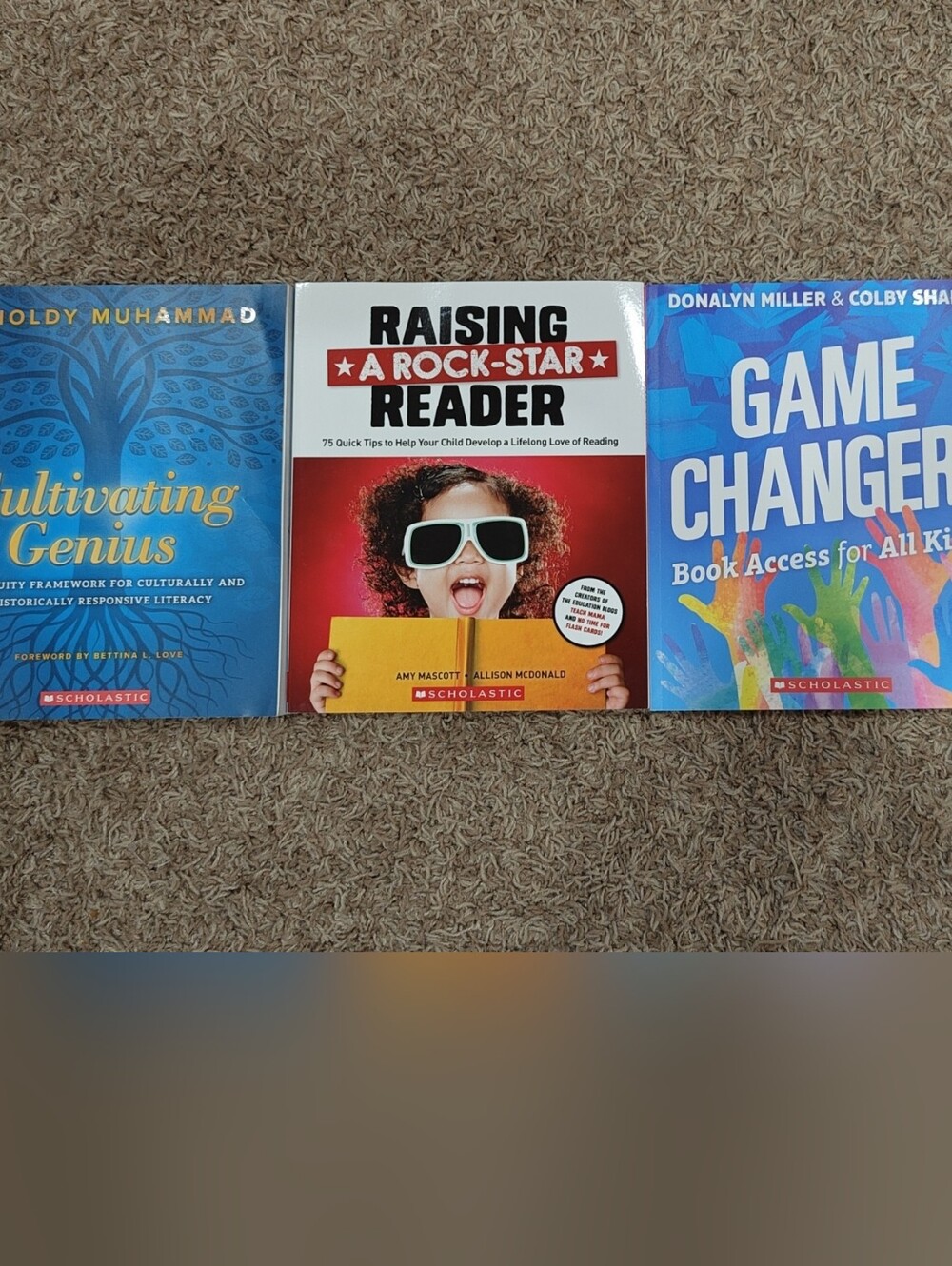 3 Education Books — Cultivating Genius, Raising A RockStar Reader, Game Changer!